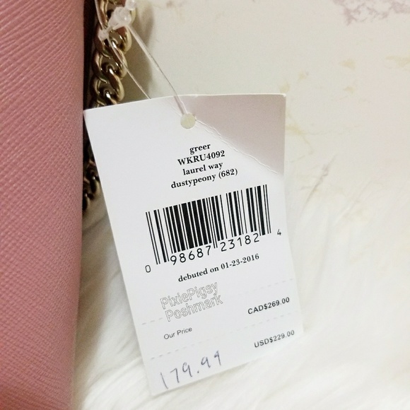 Kate Spade Greer Laurel Way Chain Crossbody Clutch - Picture 4 of 8